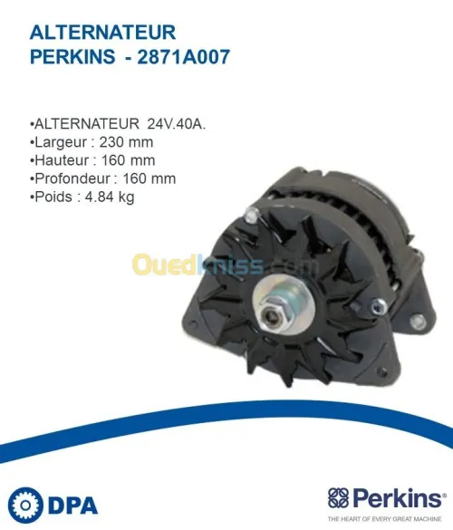 Alternateur D'origine Perkins 