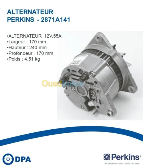 Alternateur D'origine Perkins 