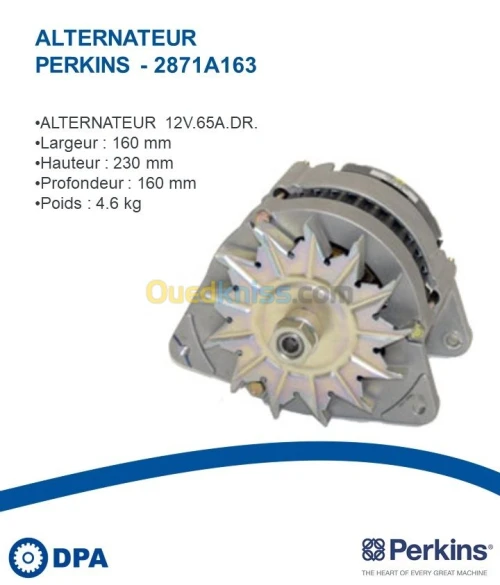 Alternateur D'origine Perkins 