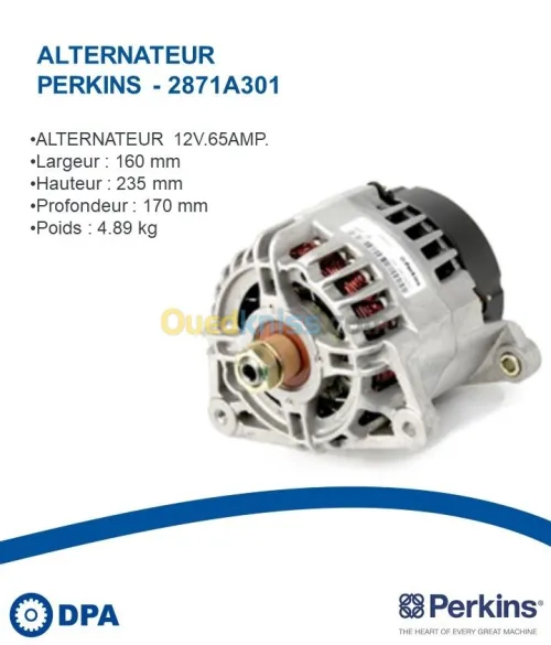 Alternateur D'origine Perkins 