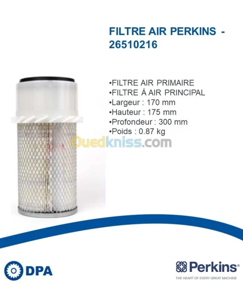 Filtre a air d'origine Perkins