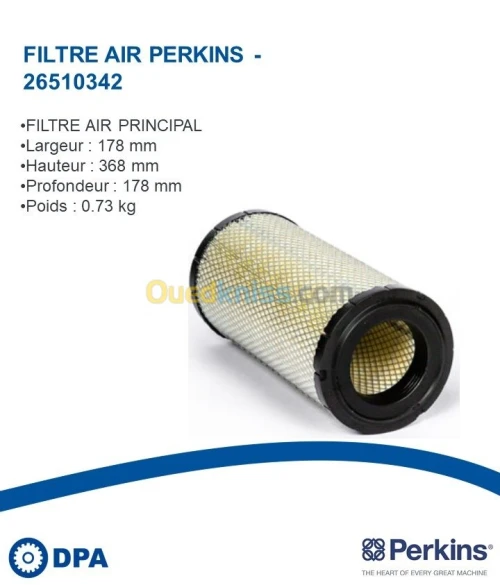 Filtre a air d'origine Perkins