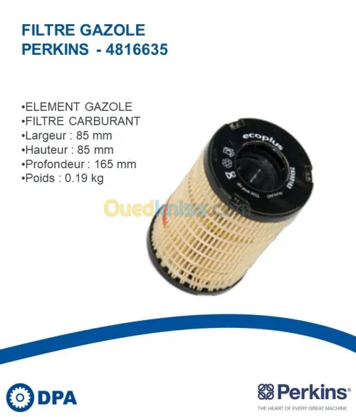 Filtre a gasoil d'origine Perkins