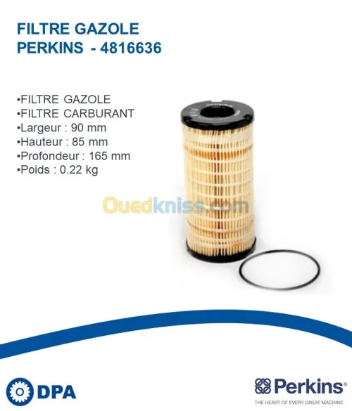Filtre a gasoil d'origine Perkins