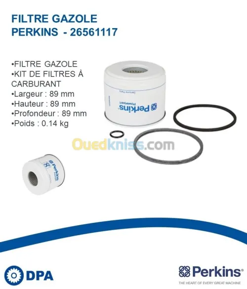 Filtre a gasoil d'origine Perkins