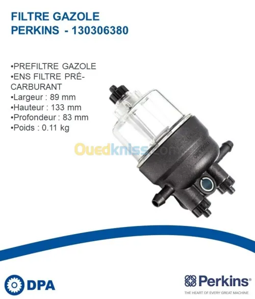 Filtre a gasoil d'origine Perkins