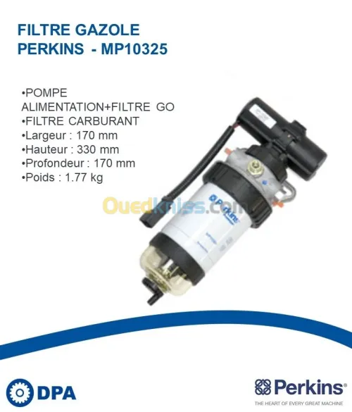 Filtre a gasoil d'origine Perkins