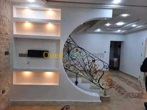 BA13. Plaque de plâtre. Peinture 