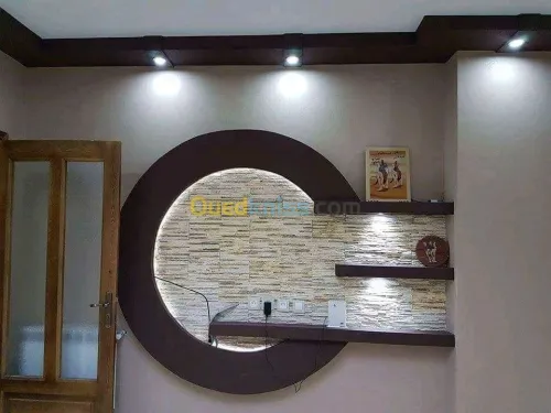 BA13. Plaque de plâtre. Peinture 