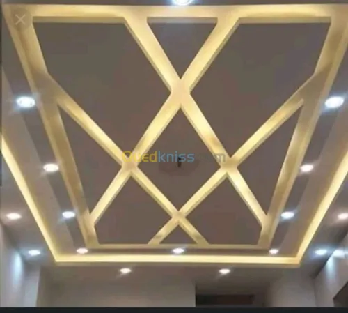 BA13. Plaque de plâtre. Peinture 