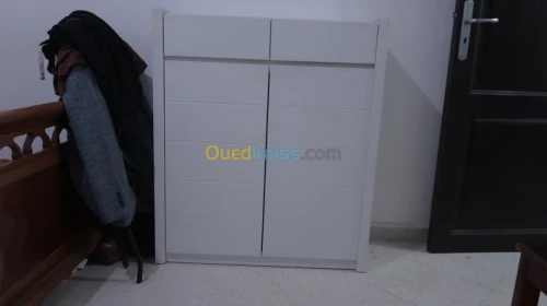 Meuble blanc rangement