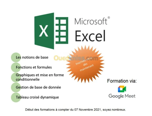 Formation Excel en ligne