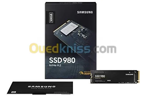 SAMSUNG 980 500GB - DISQUE DUR SSD NVMe M.2 - 500GB - M.2 - NVMe - PCIe 3.0 - JUSQUÀ 3500 MB/S