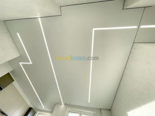 placoplatre et peinture deco ,éclairag