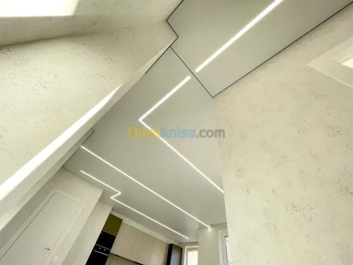 placoplatre et peinture deco ,éclairag