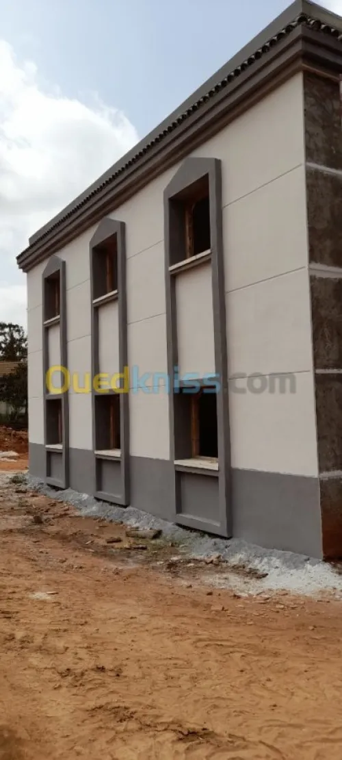 Traitement de façade en monocouche 