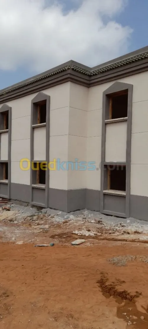 Traitement de façade en monocouche 