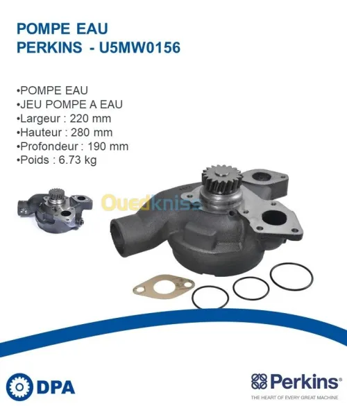 Pompe a eau d'origine Perkins