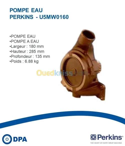 Pompe a eau d'origine Perkins