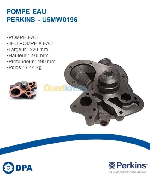 Pompe a eau d'origine Perkins