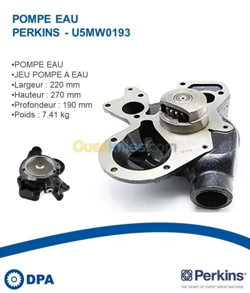 Pompe a eau d'origine Perkins