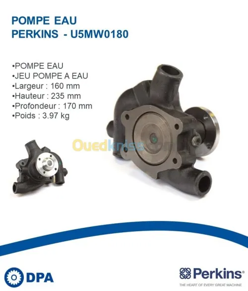 Pompe a eau d'origine Perkins