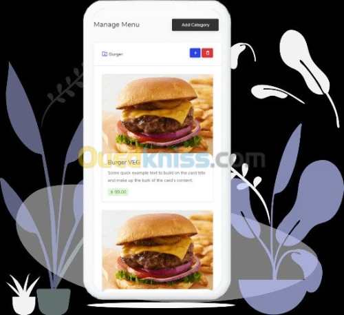 Menu QR electronique