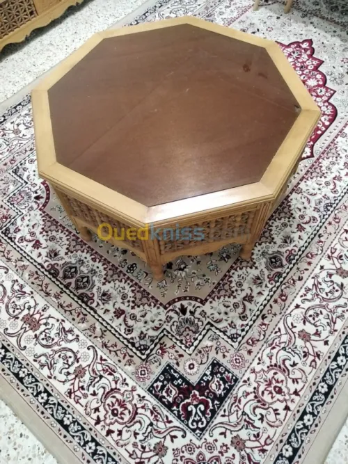 Ensemble 4 banquette +table basse 