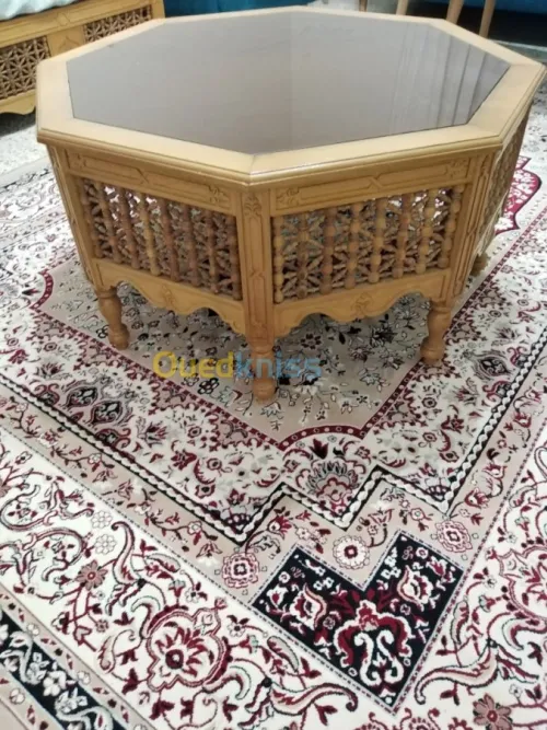 Ensemble 4 banquette +table basse 