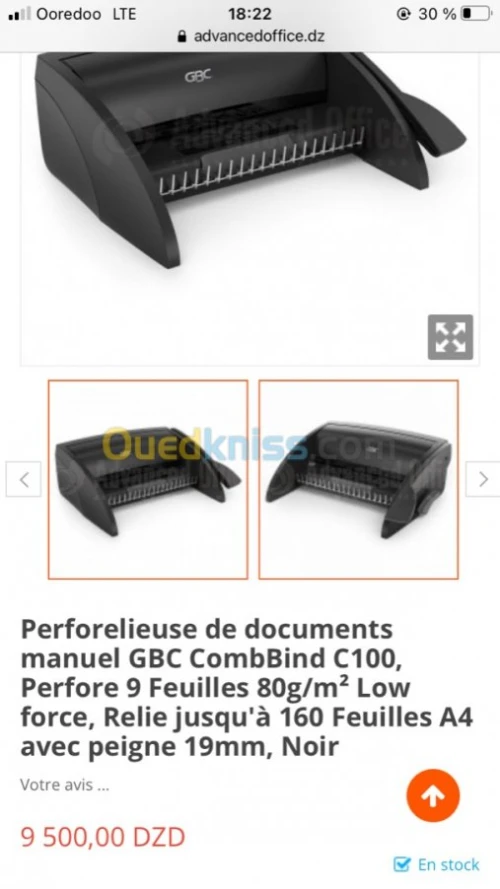 Relieuse perforeuse 