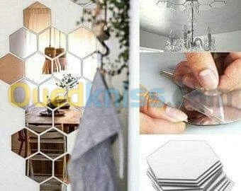 Des miroirs hexagonal 21x18cm décorati