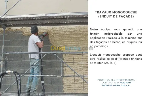 Travaux d’aménagement et de décoration