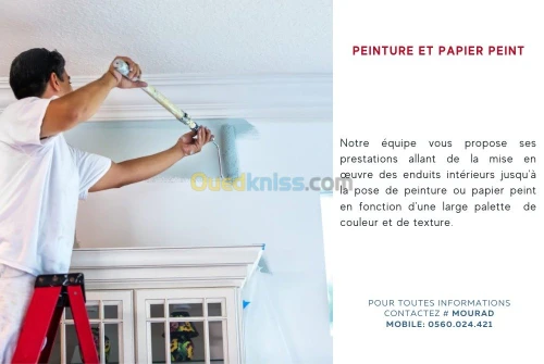 Travaux d’aménagement et de décoration