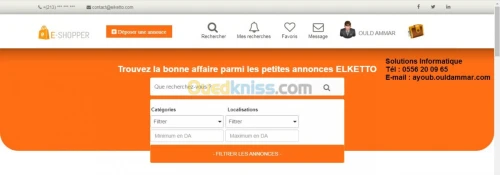 Création des sites / applications Web.