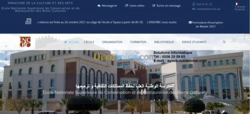 Création des sites / applications Web.