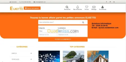 Création des sites / applications Web.
