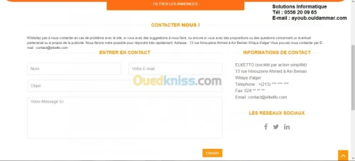 Création des sites / applications Web.