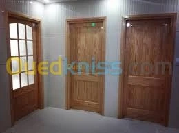 Montage ferrage porte تركيب الزجاج و الابواب الخشبية المنزلية