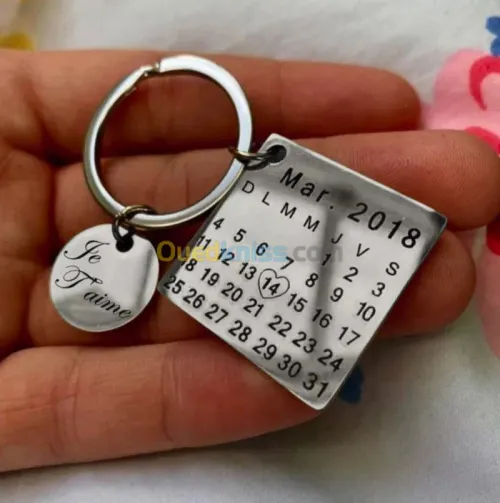 Porte clé et motif en argent فضة 