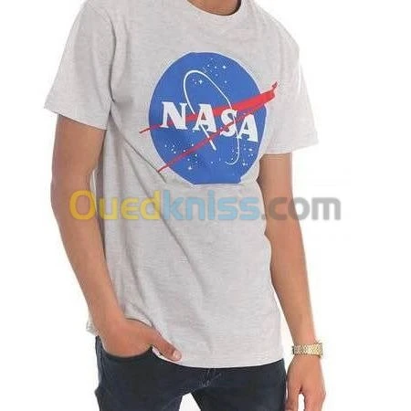 T-Shirt Blanc- Nasa Taille L
