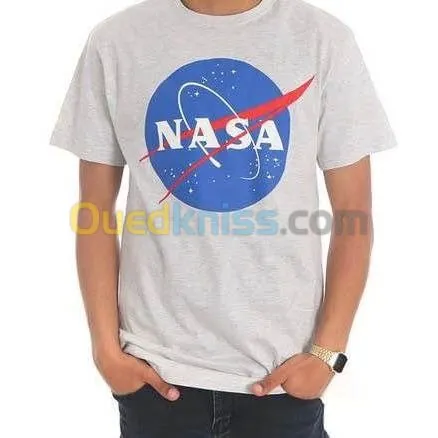 T-Shirt Blanc- Nasa Taille L