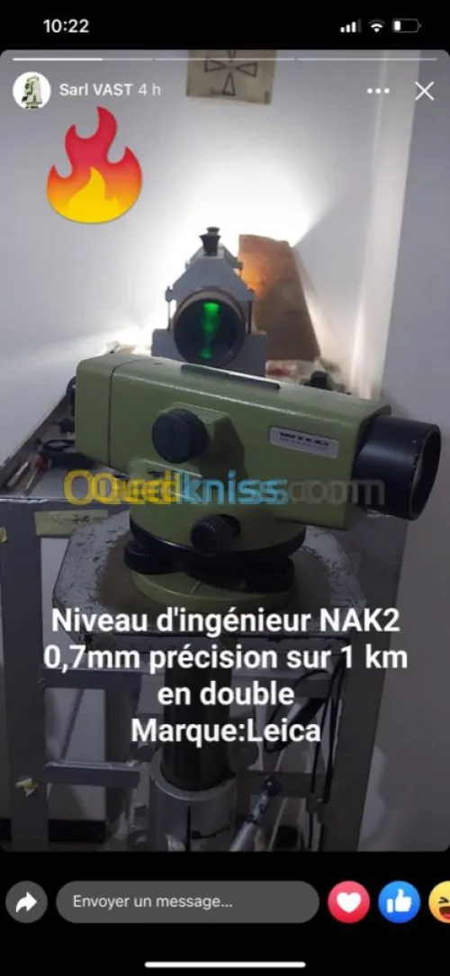 Appareils topographiques