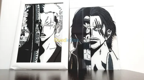 Anime cadres peinture sur verre
