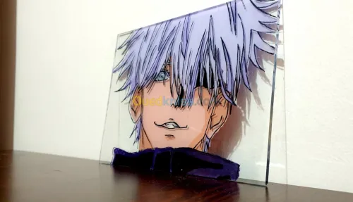 Anime cadres peinture sur verre