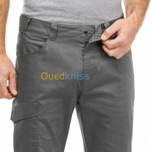 PANTALON Decathlon DE RANDONNÉE NATURE NH100 - GRIS  /  VERT KAKI