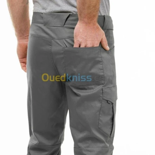 PANTALON Decathlon DE RANDONNÉE NATURE NH100 - GRIS  /  VERT KAKI