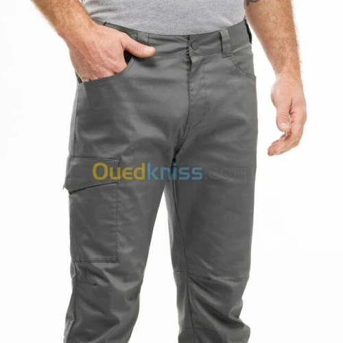 PANTALON Decathlon DE RANDONNÉE NATURE NH100 - GRIS  /  VERT KAKI