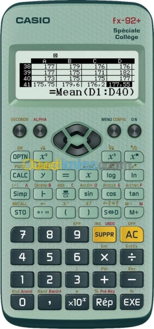 Calculatrice Casio Fx-92+ Sp Collège 