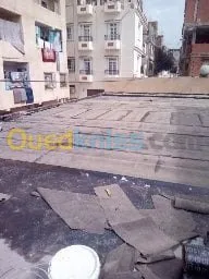 chape et membrane goudronne 