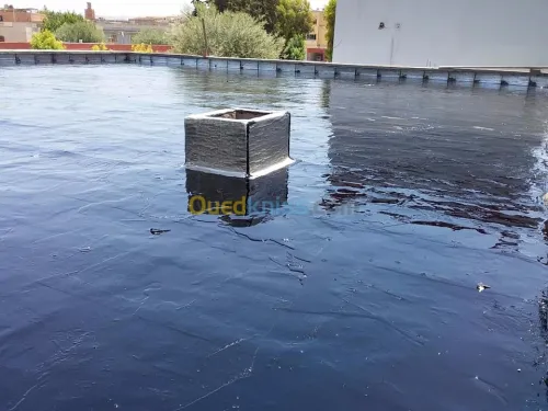 chape et membrane goudronne 